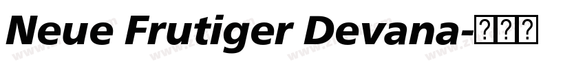 Neue Frutiger Devana字体转换